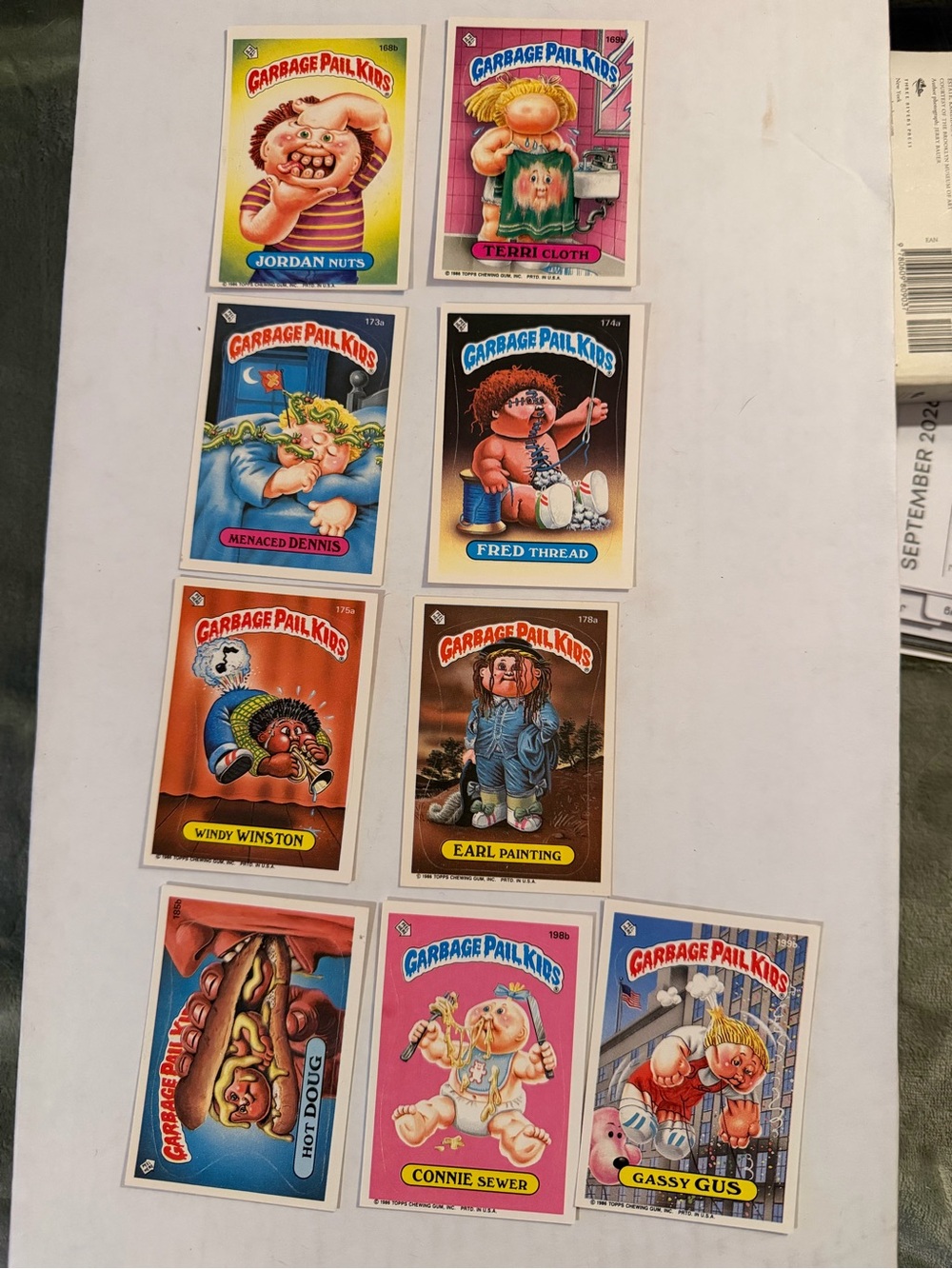 1986 Topps Garbage Pail Kids Original Series 5 - Pickets Lot of (9)